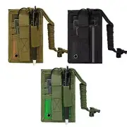 1000D ID Card Holder Organizer Hook & Loop Patch Badge Holder with Neck Lanyard