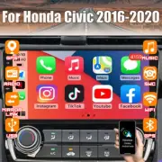 4+64G Android 13.0 Carplay Car Radio GPS Head Unit For Honda Civic 2016-2020