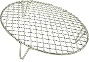 Turbokey Wire Baking Rack for Airfryer/Oven/Sheet Pan with 2" Height Legs Dia 9.8" Round Cooling Cooking Rack Stainless Steel Barbecue Rack/Carbon Baking Net/Grill /Pan Grate (Dia 250mm)