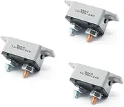 ARTIBETTER 3pcs Circuit Breaker 50a 24v Battery Charger Reset Feature 12v-28v Dc for Audio Auto Trucks Marine Trolling Motors Ip66