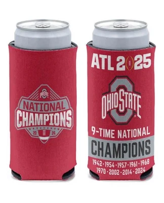 Ohio State Buckeyes 2024 CFL Football National Champions 12oz. Slim Can Cooler C