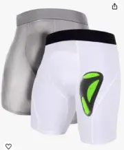 Athletic Supporters for Boys Baseball Compression Shorts Underwear with Cup XS
