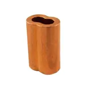 1/4 Inch Copper Oval Sleeves (25 Pack)
