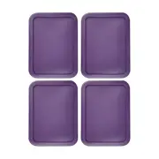 Replacement Lid for 3-CUP Pyrex Cover Rectangle (5.75" x 7.75") PURPLE (4-Pack)