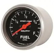 Autometer Sport-Comp Fuel Level Gauge Programmable Electric - 2 1/16 Inch, Full Sweep, AU3310