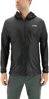 [adidas] Sport Performance Men's Agravic Alpha Shield Hoodie, Black, M