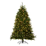 National Tree Company 2.7m Dunhill Shimmer Fir Pre-Lit Christmas Tree with 4026 Tips