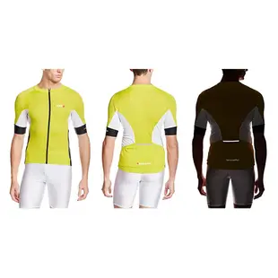 【精選特賣】LOUIS GARNEAU CARBON JERSEY 男款 自行車 碳纖維 短袖 車衣 螢光黃