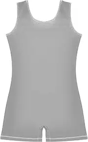 [ODAWA] Dark Gray Kid Tumbling Dance Outfit, Gymnastic Leotard for Girls 2-10T