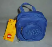 Lego CARRY GEAR Zip Up Blue Block One Stud POUCH ~ NEW With Tags