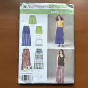 NEW Simplicity Pattern 1663 Misses' Skirts/Pants/Shorts Sizes 4-12