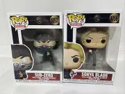Funko POP! Movies: Mortal Kombat - Sub-Zero #1057 & Sonya Blade #1056 NOT Mint