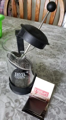 NEW B&B The Cognac Liqueur French Press D.O.M Benedictine & Brandy