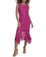 Kensie Chemical Lace Midi Dress