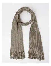 [Blaq] Two Tone Scarf in Beige