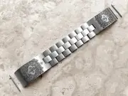 Fleur De Lis Engraved Band for 22mm 24mm 25mm Casual Luxury Smart Watches S-CP