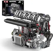 Mould King L4 Engine Building Kit - Build Your Own Engine Toy, Car Engine Replica, STEM Mechanic Engineering Model Construction for Teens 14+ Years (1787 Pcs)