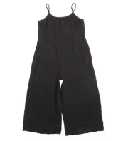 NWT Eileen Fisher Cami Jumpsuit in Black Lofty Gauze Camisole Tank Jumper M