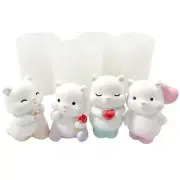 3D Bear Silicone Mold for Making Soap Mold Cake Chocolate Decorating Tool
