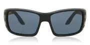 Costa Del Mar Permit Polarized PT 01 OGP Men's Sunglasses Black Size 61