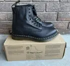 Dr Martens Pascal 1460 Boots Women US 9 Black Virginia Soft Leather Shoes New