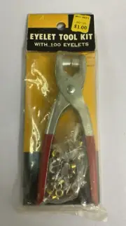 Kmart NOS Eyelet Tool Kit w/ eyelets Crafts
