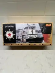 Fire Chief Tugboat Texaco Diecast Coin Bank Boat 2000 Millennium Ed. Ertl SEALED