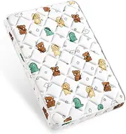 Lillibearas Pack and Play Mattress Pad for (38"x26"x1.5") Portable Playpen,Premium Foam Pack N Play Mattress Topper -Playard Mattress for Pack and Play-Comfortable and Breathable（Funny Bear ）