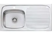 Oliveri Ultraform Single Left Hand Bowl Inset Sink With Drainer UF01