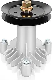 GYZJ Lawn Mower Spindle with Pulley for AYP Husqvarna Craftsman Jonsered Poulan Pro 38 42 inch Deck Lawn Tractors Mandrel Assembly Replacement Part Number 130794 532130794 539110158