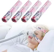 4 Pack Satin Mask Strap Covers, Universal and Reusable Comfort Pads, Face Cushion Cover for Strap Headgear, C p a p Accessories & Supplies Mask Cover Headgear Pads for Reducing Red Marks (Floral)