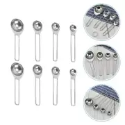 8 Pcs Measuring Spoon Spoons Silverware Cute Kitchen Scoops