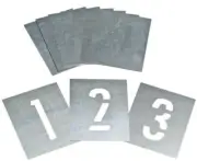 Dy-Mark ZINC STENCIL SET A-Z Solvent Resistant*Aust Brand- 100mm, 125mm Or 150mm