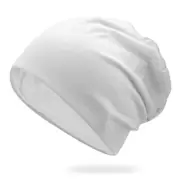 Women Men Stylish Beanie Hat Thin Hip-hop Soft Stretch Slouchy Skull Cap New AS White