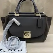 Coach Drifter CHESTNUT Brown Top Handle Satchel Crossbody Leather Suede NEW $595
