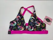 Sugar Skull Kandi Kouture Top Teen Large 8/9 Dancewear Workout Yoga Tops