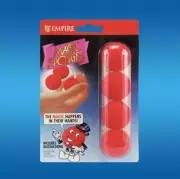 4 Red Magic SPONGE BALLS Beginner Magician Trick Set Clown Kid Size 1.25" Foam
