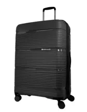 Pierre Cardin Normandy 77cm LARGE Hard Shell Suitcase in Black