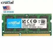 CRUCIAL 8GB DDR3L 1600 PC3-12800 Laptop SODIMM 204-Pin Memory DDR3L 1x 8G-