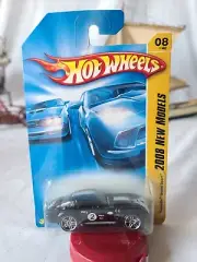 2008 Hot Wheels New Models #08/40 Corvette Grand Sport (black) w/Gray Base