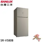 《大桃園家電館》SANLUX 台灣三洋 580公升一級變頻雙門電冰箱 SR-V580B