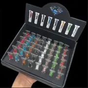 10x Glass Filter Diamond Beads Style Flat Head Paper Cone Rolling Tips Tube Pipe