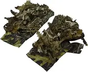 Hsthe Sea 3D Leaf Camo Gloves Camouflage Hunting Gloves for Outdoor Shooting and Hunting Activities