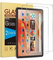 SPARIN 2 Pack Screen Protector for Amazon Fire HD 10 Tablet Tempured Glass