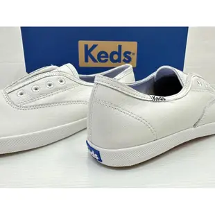 現貨 keds 白鞋 懶人鞋 免綁鞋帶 皮革 軟皮革 小白鞋 護士 白鞋 CHILLAX LEATHER W132993
