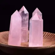 3 inch Pink Rose Quartz Point Obelisk Natural Crystal Tower Home Decoration