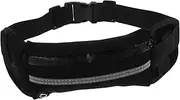 LOORGVEL Adjustable Running Belt with Water Bottle Holder Sweat Resistant Waist Pack for Men Women for Hiking Fitness Outdoor Activities Secure Phone Storage Quick Release Buckle