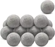 3 Inch Ceramic Fire Balls Set of 15 Grey for Indoor Outdoor Fire Pits Fire Bowls