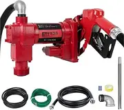 Diesel Fuel Transfer Pump Kit 20GPM 12V DC Portable Electric Self-Priming Fuel Transfer Extractor Applicable for Refueling(With Auto gun)