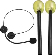Toyvian 1set Simulation Microphone Props Microphone Prop Fake Mic Present Mic Plastic